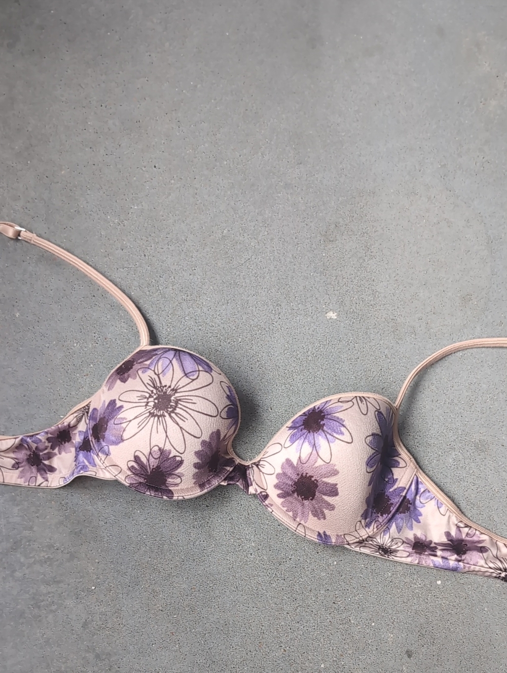 Victoria's Secret Floral Push-Up Bra - Lavender Purple